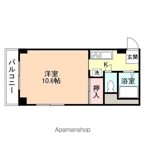 サークルパレス布瀬(1K/2階)の間取り写真