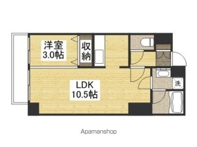 LST表町Ⅲ(1LDK/3階)の間取り写真