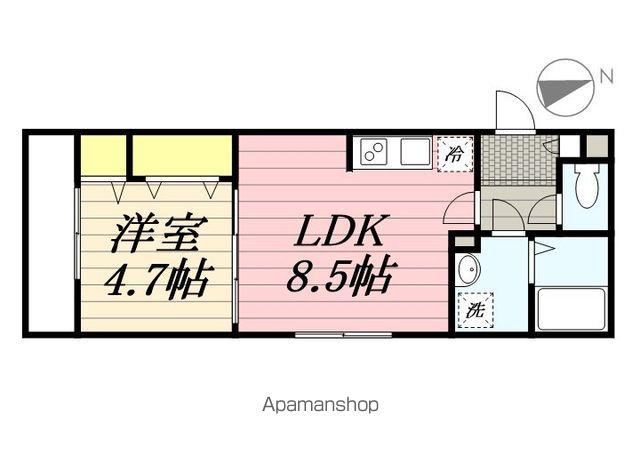 GLAM馬橋(1LDK/3階)の間取り写真
