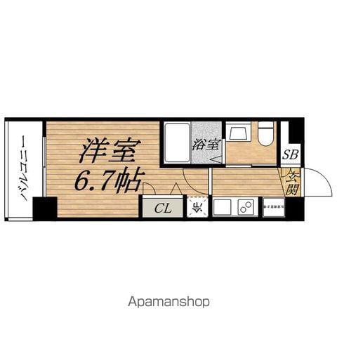 ADEN T0WER 本町イースト(1K/14階)の間取り写真