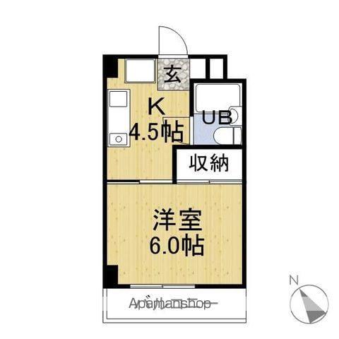 ノーブルビラージュT(1K/3階)の間取り写真