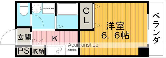 ロイヤルクイーンズパーク蛍池(1K/11階)の間取り写真