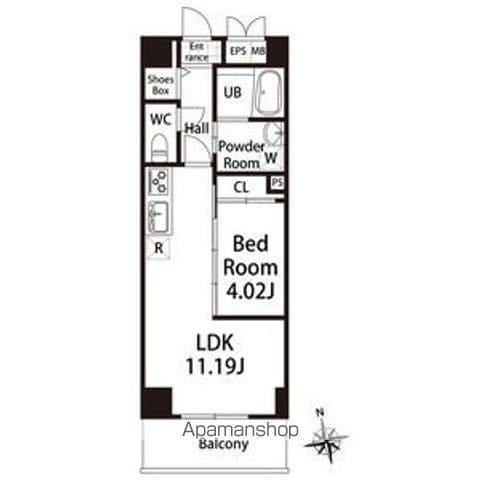 GRAN DUKE東桜(1LDK/5階)の間取り写真