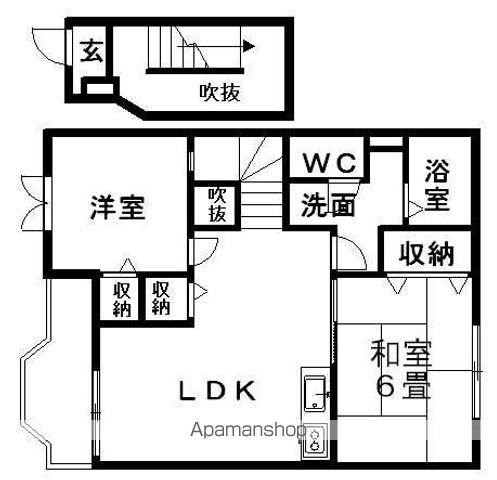 クレベールⅠ(2LDK/2階)の間取り写真