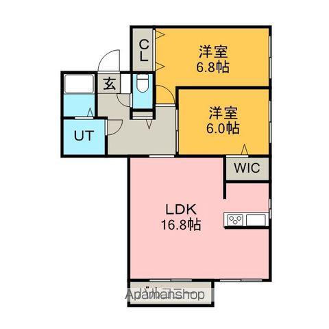 ウィンディウィローズN15(2LDK/3階)の間取り写真
