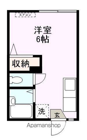 アーバン上宇部(ワンルーム/1階)の間取り写真