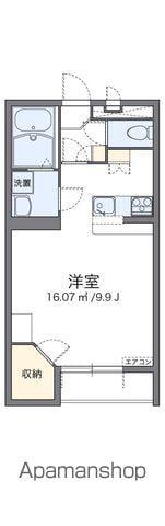 レオパレスルーツ リミテッド(1K/1階)の間取り写真