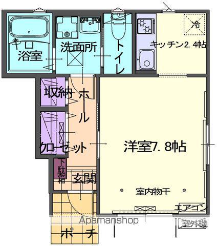 CASA BLOMMAⅡ(1K/1階)の間取り写真