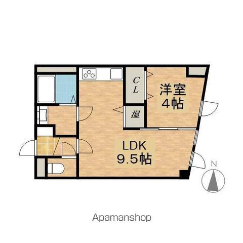 IVY E(1LDK/1階)の間取り写真