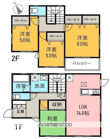 身延線 入山瀬駅 徒歩25分 2階建 築12年(4LDK)の間取り写真