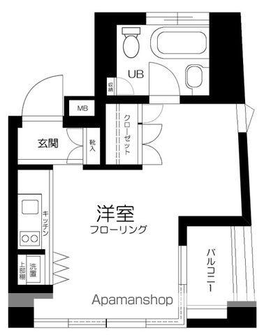 CERES(ワンルーム/4階)の間取り写真