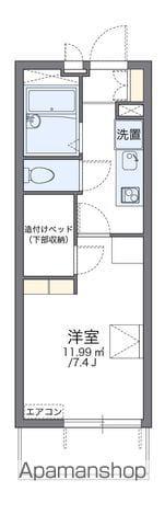 レオパレスPINE(1K/4階)の間取り写真