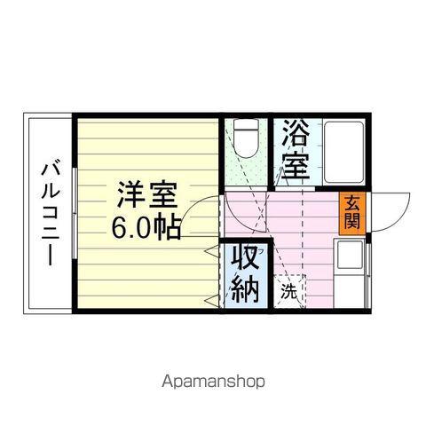 ぱーるハイツ(1K/1階)の間取り写真