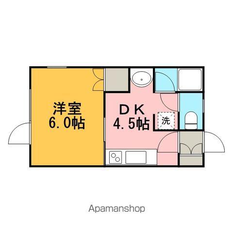 サンクレスト(1DK/2階)の間取り写真