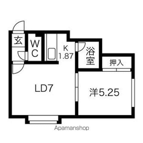 MKハイツ(1DK/2階)の間取り写真