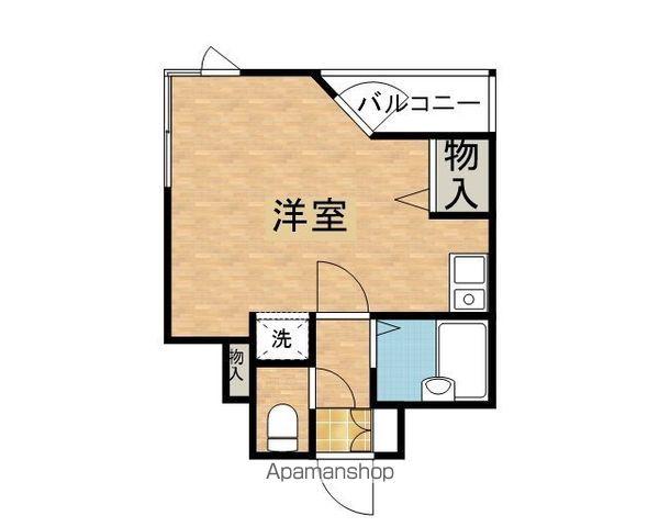 アップルコート(ワンルーム/4階)の間取り写真