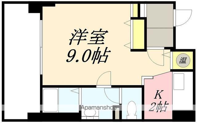 オタルベイサイドシティ7棟(1K/9階)の間取り写真