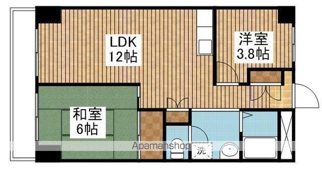 コーポラスリム(2LDK/2階)の間取り写真