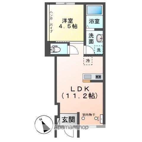ソフィア(1LDK/1階)の間取り写真