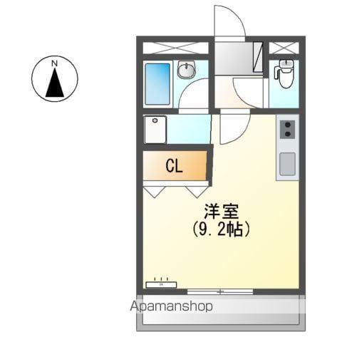 リヴィエールナワ(ワンルーム/3階)の間取り写真