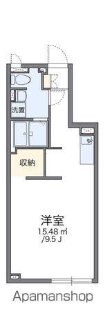 アルクリパリーザ T(ワンルーム/2階)の間取り写真