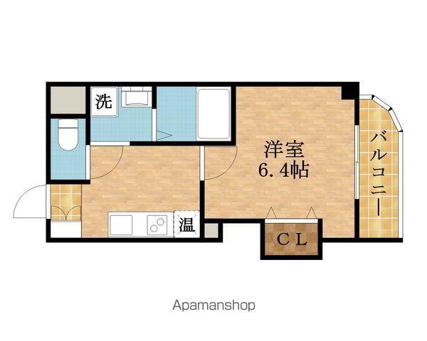 みおつくし京橋(1K/3階)の間取り写真