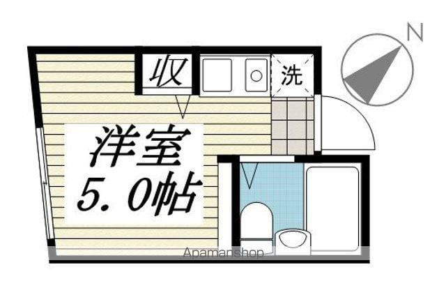 アミューズ上高田Ⅱ(ワンルーム/1階)の間取り写真