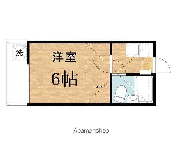 サンパーク桜ヶ丘Ⅱ(1K/2階)の間取り写真