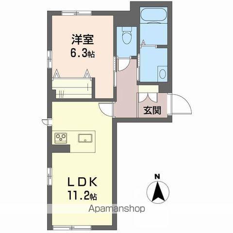 リーフガーデンⅠ(1LDK/1階)の間取り写真
