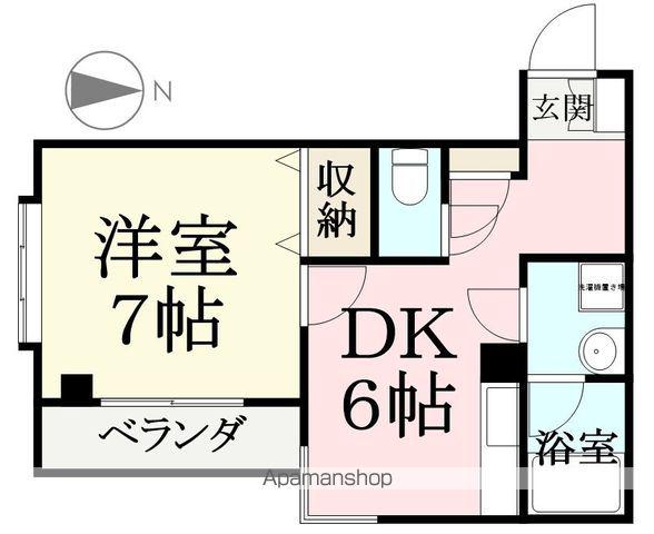 セピアグランデ(1DK/3階)の間取り写真