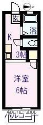 夢ハイツ(1K/1階)の間取り写真