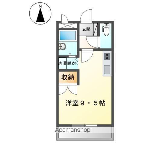 ラフィーネ21(ワンルーム/2階)の間取り写真