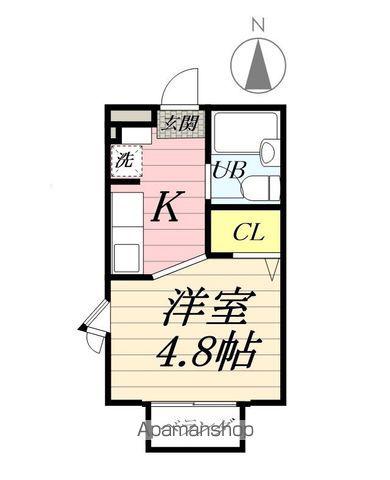 マイハイツ(ワンルーム/2階)の間取り写真