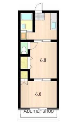 マンション清光(2K/1階)の間取り写真