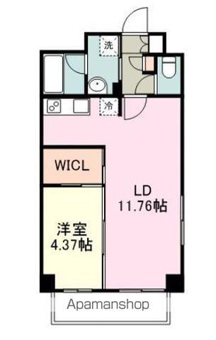上杉ガーデンスクエア(1LDK/10階)の間取り写真