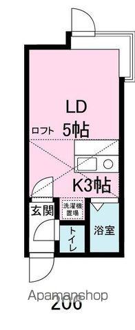 サンテラス文京台 壱番館(ワンルーム/3階)の間取り写真