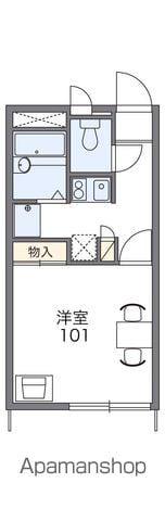 レオパレスアクティー桑野A(1K/1階)の間取り写真