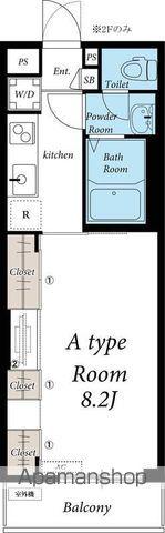リブリ・琥珀(1K/2階)の間取り写真