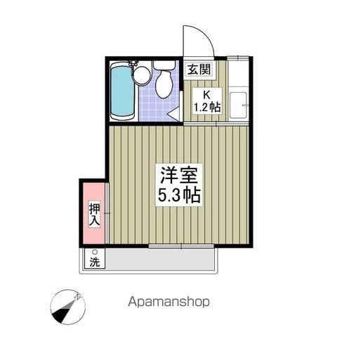 泉コーポラス(1K/2階)の間取り写真