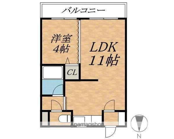 カーサ・プリオールⅤ(1LDK/4階)の間取り写真