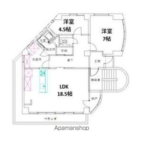NKビル(2LDK/4階)の間取り写真