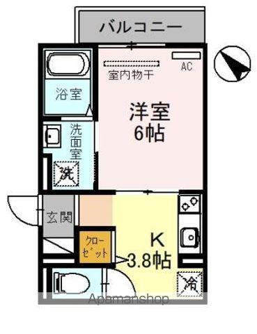 RIHITO堺東(1K/3階)の間取り写真