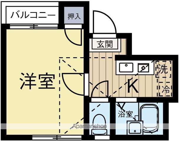 フィオーレ城南(1K/1階)の間取り写真