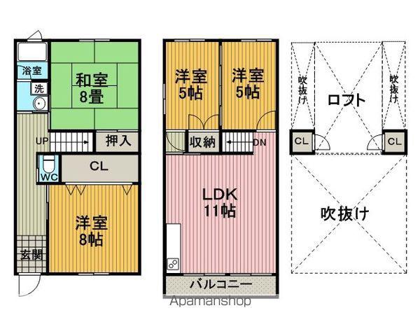 キャトル・メゾン東豊中(4LDK)の間取り写真
