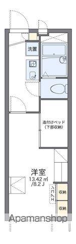 レオパレスこーぽ谷本Ⅱ(1K/1階)の間取り写真