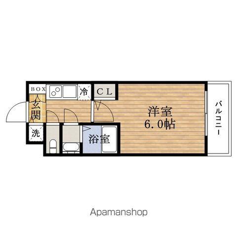 エスレジデンスMINAMIHORIE(1K/8階)の間取り写真