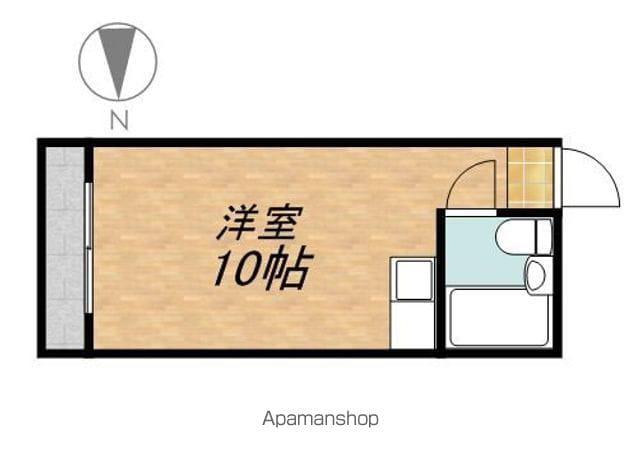 平田フラット(1K/1階)の間取り写真