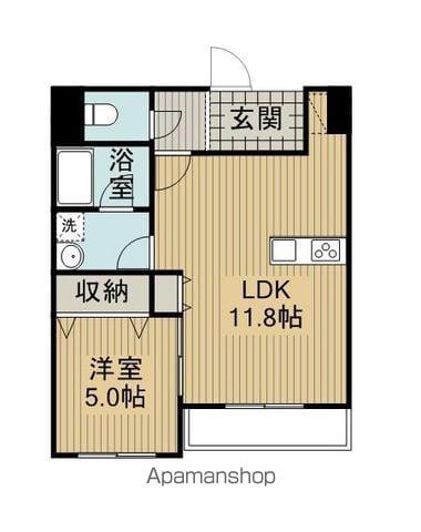 メゾンアイリス(1LDK/3階)の間取り写真