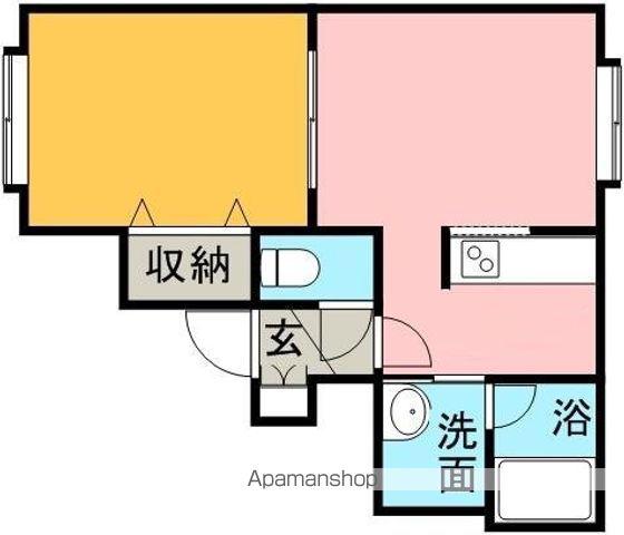 COLLINS42(1LDK/2階)の間取り写真