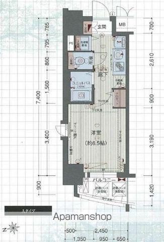 プレサンス金山グリーンパークス(1K/9階)の間取り写真